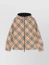 Burberry Jacket With Zip Print Check Clothing