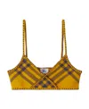 Burberry Check-pattern Wool Blend Top In Brown