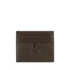 Burberry Check Pattern Leather Card Case