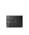 Burberry Check-pattern Leather Cardholder In Black