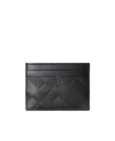 BURBERRY BURBERRY CHECK-PATTERN EMBOSSED FINISH CARDHOLDER