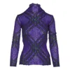 Burberry Check Pattern Long Sleeve Sweater
