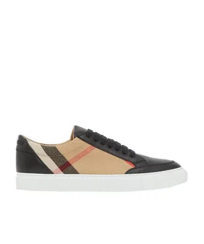 BURBERRY CHECK PATTERN LOW-TOP SNEAKERS