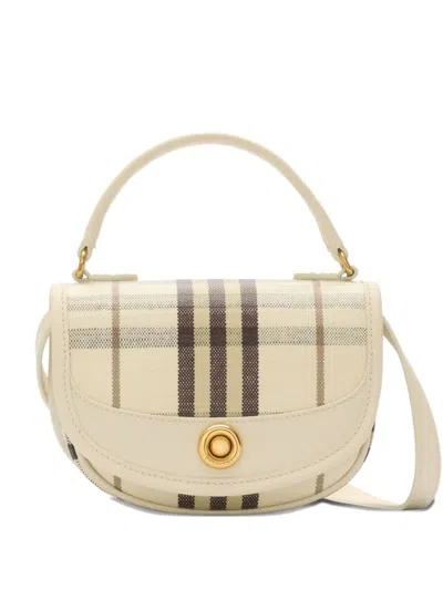 BURBERRY CHECK-PATTERN MINI BAG