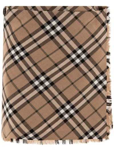 BURBERRY CHECK PATTERN MINI SKIRT
