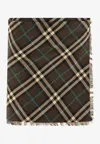 Burberry Wool Blend Mini Kilt With Check Pattern