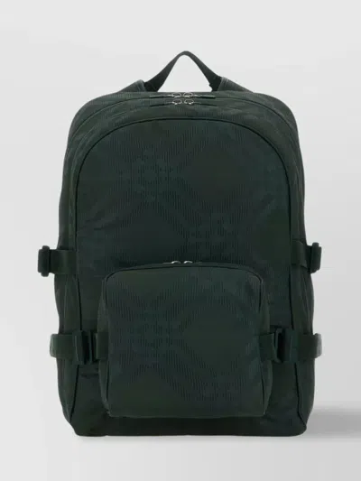 Burberry Check Pattern Nylon Blend Backpack