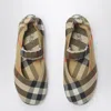 Burberry Check Pattern Nylon-blend Ballerina