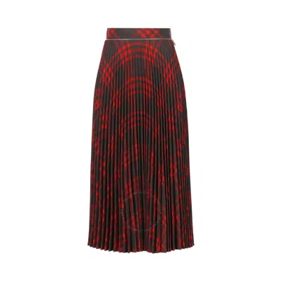 BURBERRY BURBERRY CHECK PATTERN PLEATED SKIRT