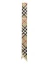 BURBERRY CHECK PATTERN POINTED-TIP SCARF