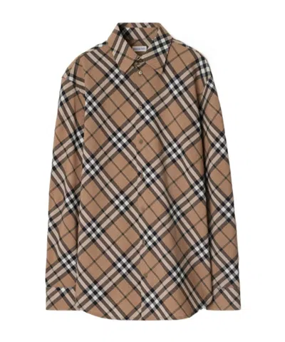 BURBERRY BURBERRY LONG SLEEVED BUTTNED CHECKED SHIRT