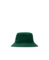 Burberry Check-pattern Reversible Bucket Hat In Green