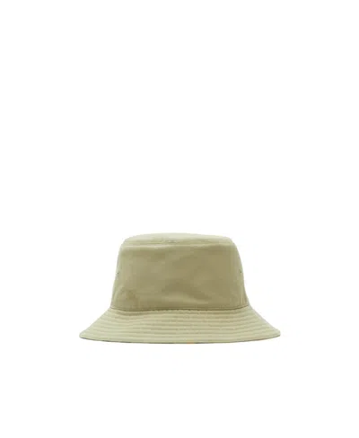 Burberry Check-pattern Reversible Bucket Hat In Nude