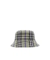 Burberry Check-pattern Reversible Bucket Hat In Nude