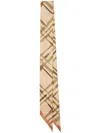 Burberry Check-pattern Reversible Scarf In Neutrals
