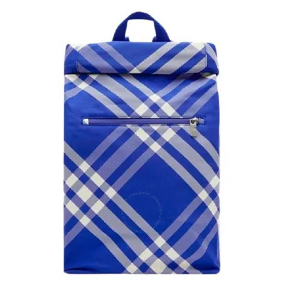Burberry Check Pattern Roll Backpack