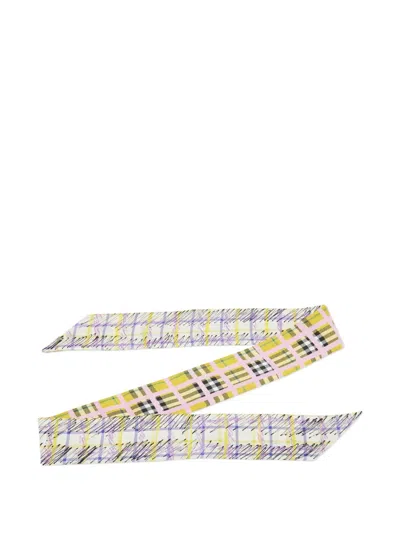 Pre-owned Burberry Check-pattern Scarf