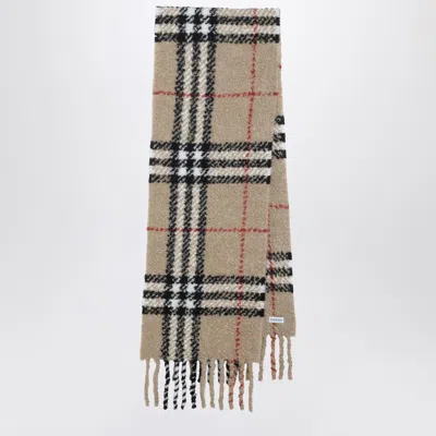 BURBERRY BURBERRY | CHECK-PATTERN SCARF IN WOOL AND ALPACA