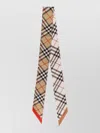 Burberry Check Pattern Scarf Pointed Ends Design
