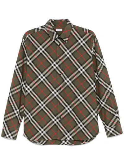 Burberry Loch Check Poplin Shirt In Loch Ip Check