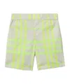Burberry Check-pattern Shorts In White