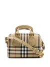 Burberry Check-pattern Shoulder Bag In Brown