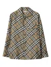 Burberry Check-pattern Silk Pyjama Shirt In Brown