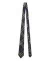 Burberry Check-pattern Silk Tie In Multi