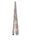 Burberry Check Silk Tie In Multi