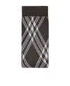Burberry Check-pattern Stretch Tights In Brown