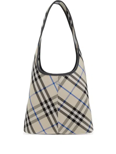 Burberry Checked Small Shoulder Bag In Multi