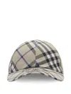 Burberry Check Adjustable Twill Baseball Cap In Grey