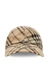 Burberry Men's Check Cap In Nude