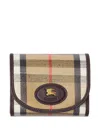 Burberry Check-pattern Wallet In Neutral