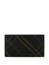 Burberry Check-pattern Wallet In Brown