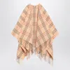 Burberry Cotton Midi Skirt With Paisley Print Women In Neutral
