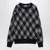 Burberry Check-pattern Wool Blend Sweater Men
