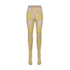 BURBERRY BURBERRY CHECK-PATTERN WOOL-BLEND TIGHTS