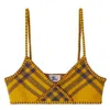 Burberry Check-pattern Wool Blend Top