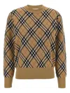 Burberry Archivio Check Sweater In Brown