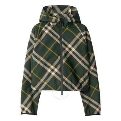 BURBERRY BURBERRY CHECK-PATTERN ZIP-UP JACKET