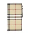 BURBERRY BURBERRY CHECK PATTERN ZIP-UP WALLET
