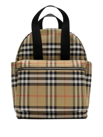 Burberry Check-patterned Backpack