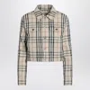 Burberry Cropped Checkered Jacket For