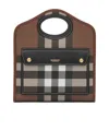 Burberry Check-patterned Mini Tote Bag