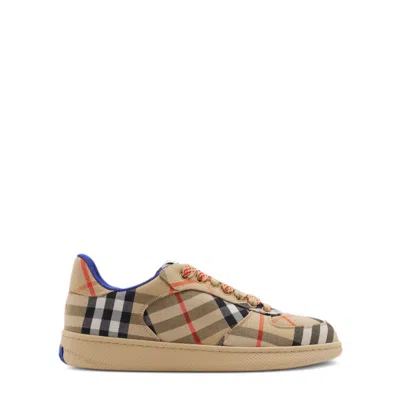BURBERRY BURBERRY CHECK PATTERNED SNEAKERS WITH CONTRASTING ACCENTS