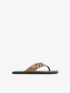 Burberry Pavilion Check​ Sandal In Sand