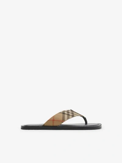 Burberry Pavilion Check​ Sandal In Multicolour