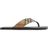 Burberry Pavilion Check​ Sandal In Sand