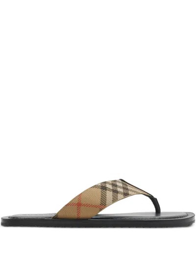Burberry Pavilion Check​ Sandal In Multicolour